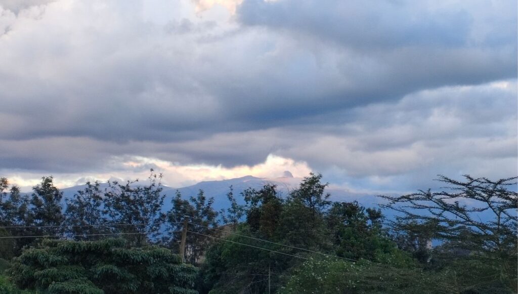 mt.kenya from the rooftop of lion bluff mubee creatives